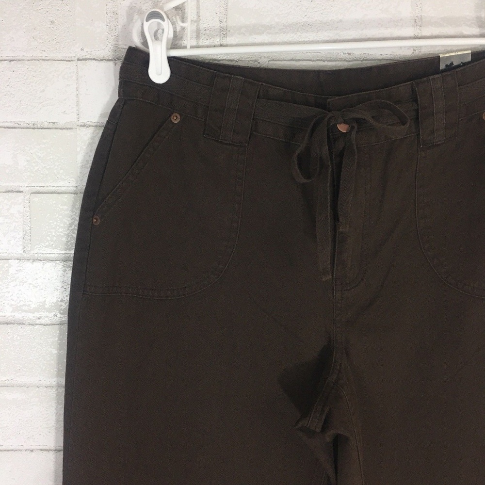NWT LANE BRYANT Venezia Dark Brown Cotton Pants